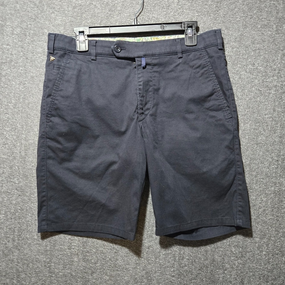 Meyer Exclusive B-Palma Navy Blue‎ Shorts Chino Style Mens Sz W32 Cotton Romania